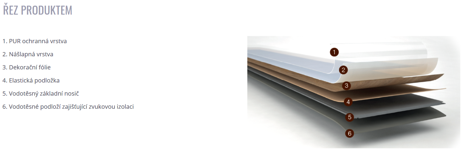 Vinylová podlaha Well-click Topol kávový 40145-1