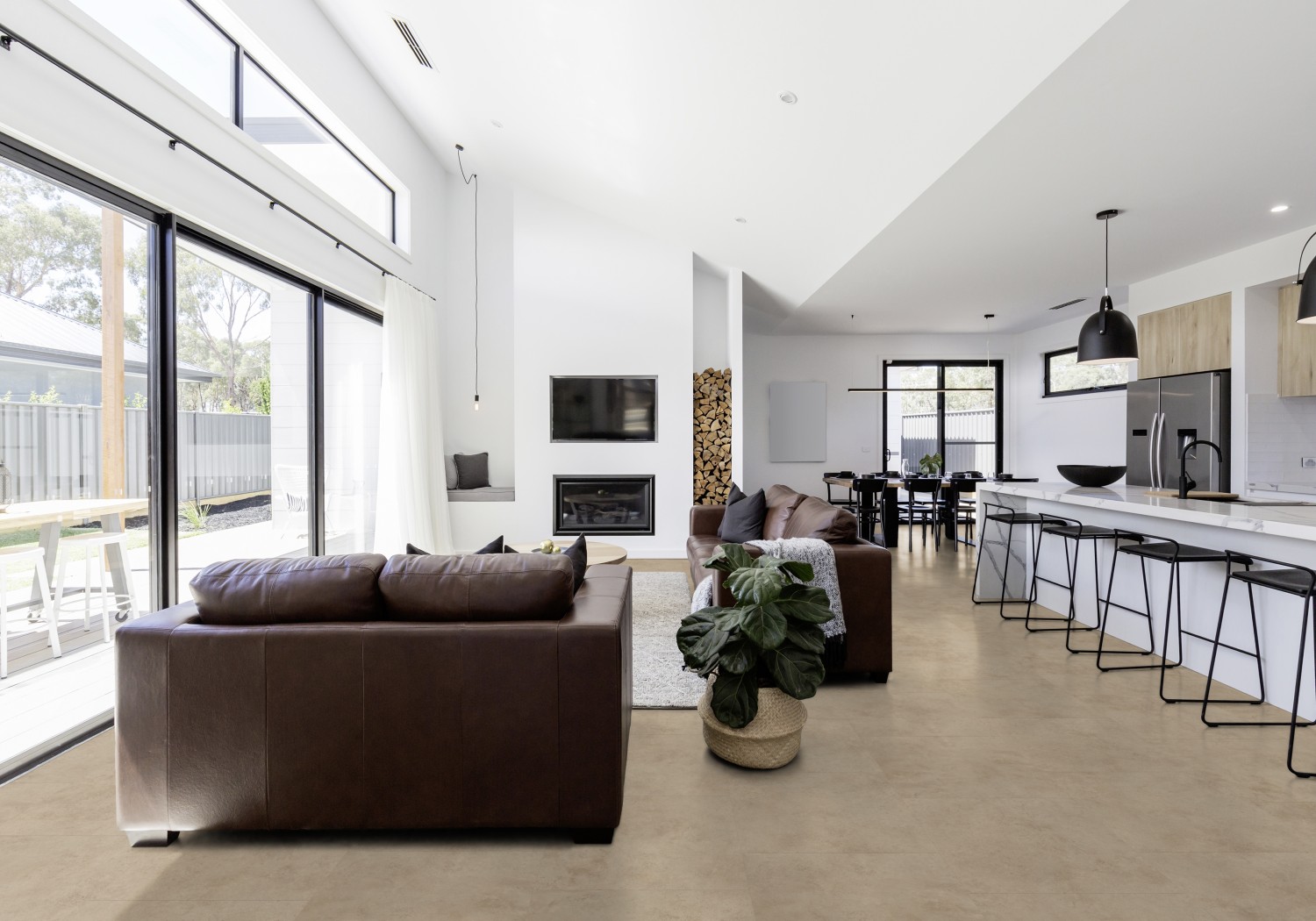 Vinylová podlaha DESIGNART 0,30 Rigid Click - Tavla Beige