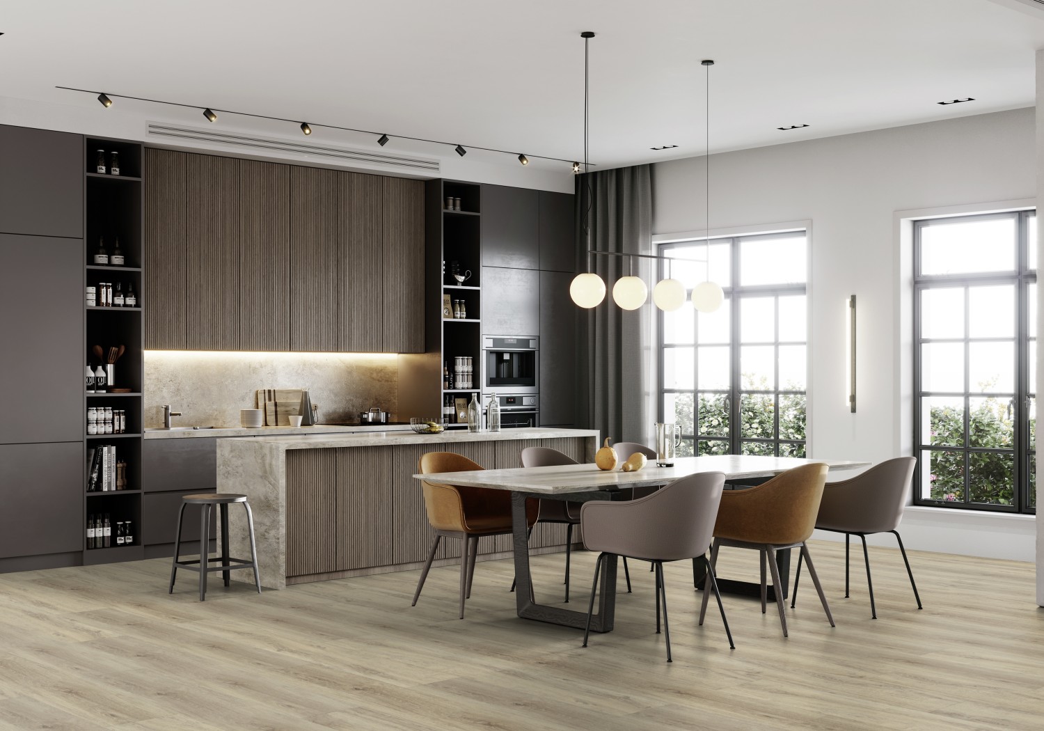 Vinylová podlaha DESIGNART 0,55 Rigid Click - Baita Blond