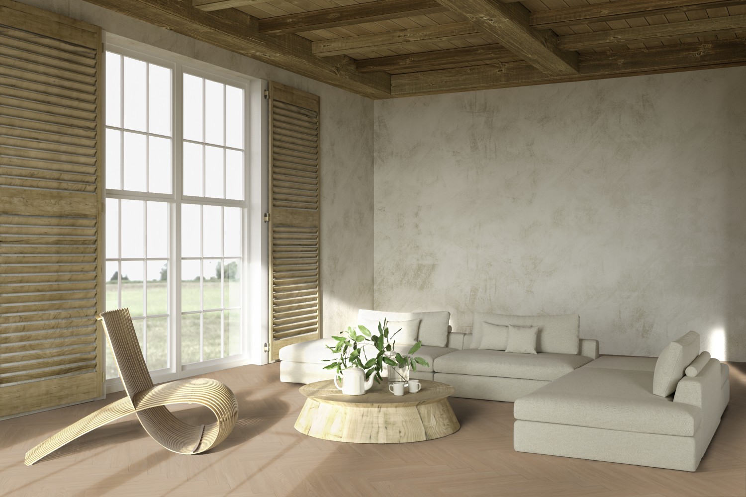 Vinylová podlaha DESIGNART 0,55 Rigid Click - Blomma Natural HERRINGBONE