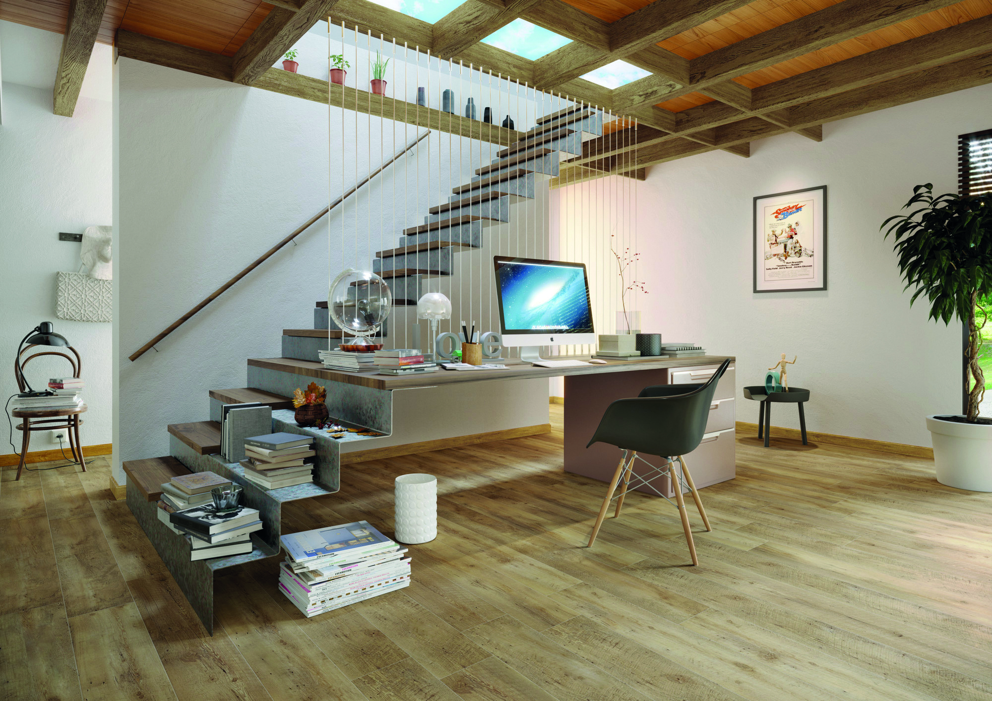 Vinylová podlaha Gerflor Creation 40 Rigid Acoustic 0445 Rustic Oak