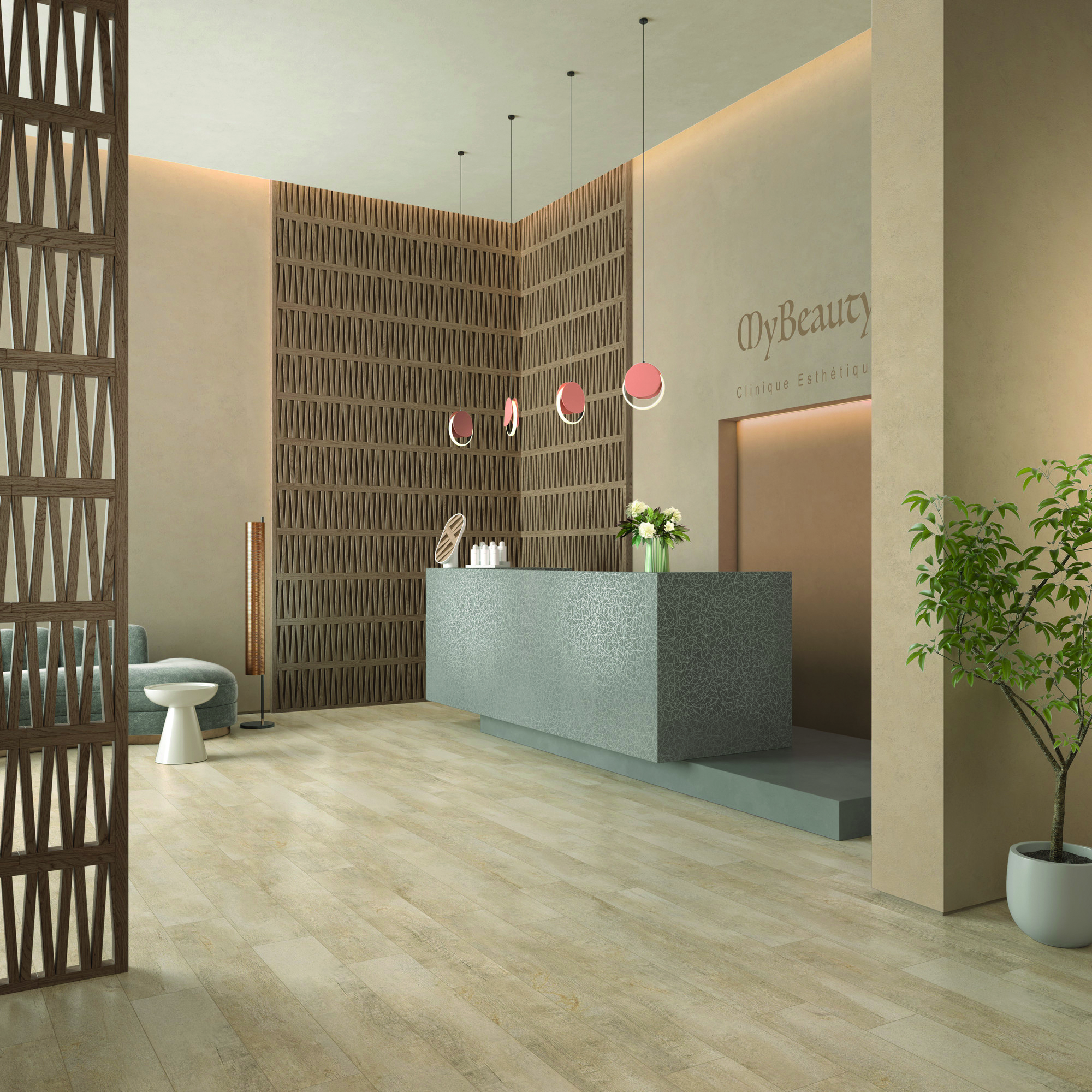 Vinylová podlaha Gerflor Creation 40 Rigid Acoustic 1286 Salento Beige