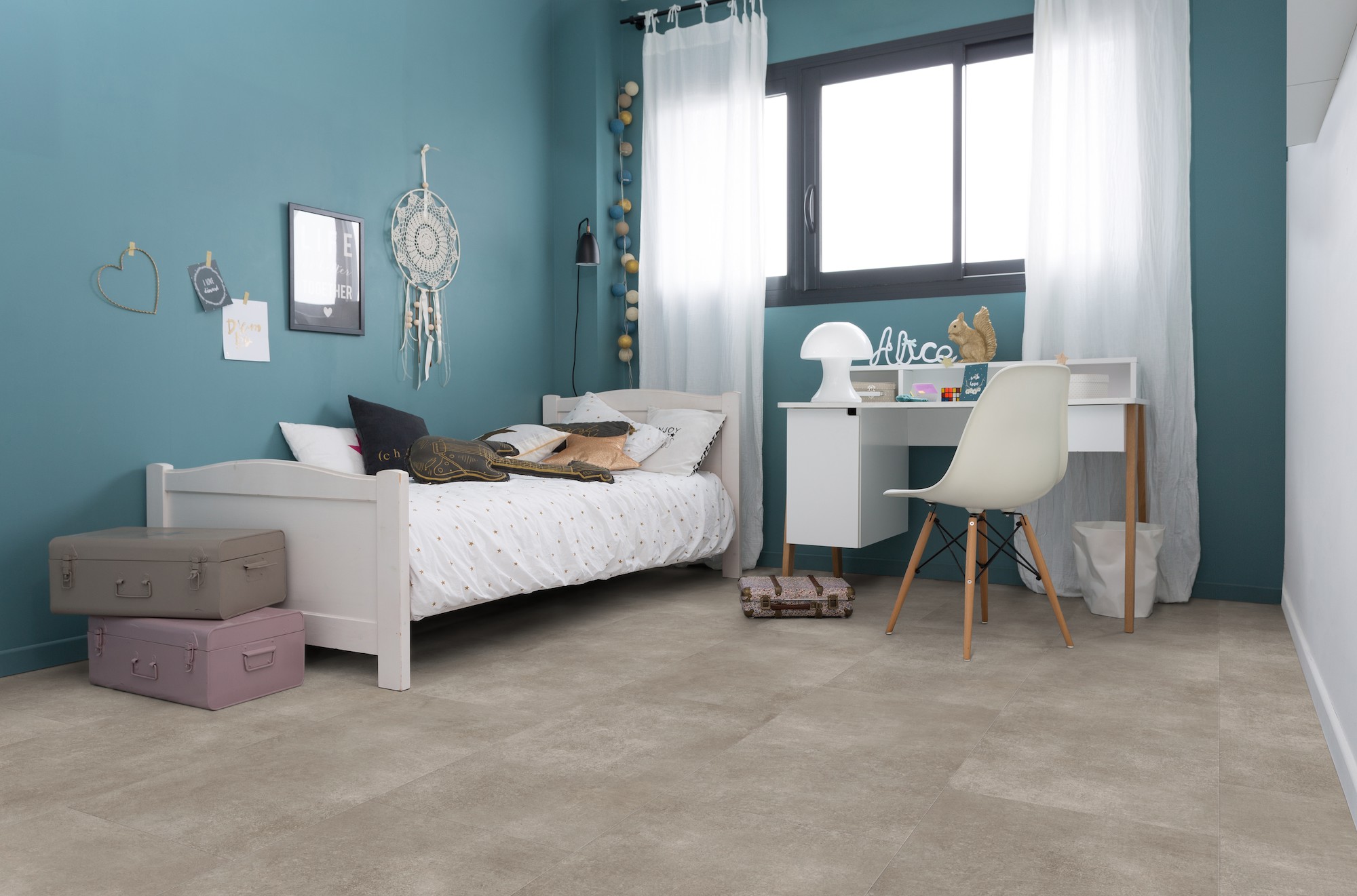 Vinylová podlaha Gerflor Creation 40 Rigid Acoustic 0868 Bloom Uni Taupe