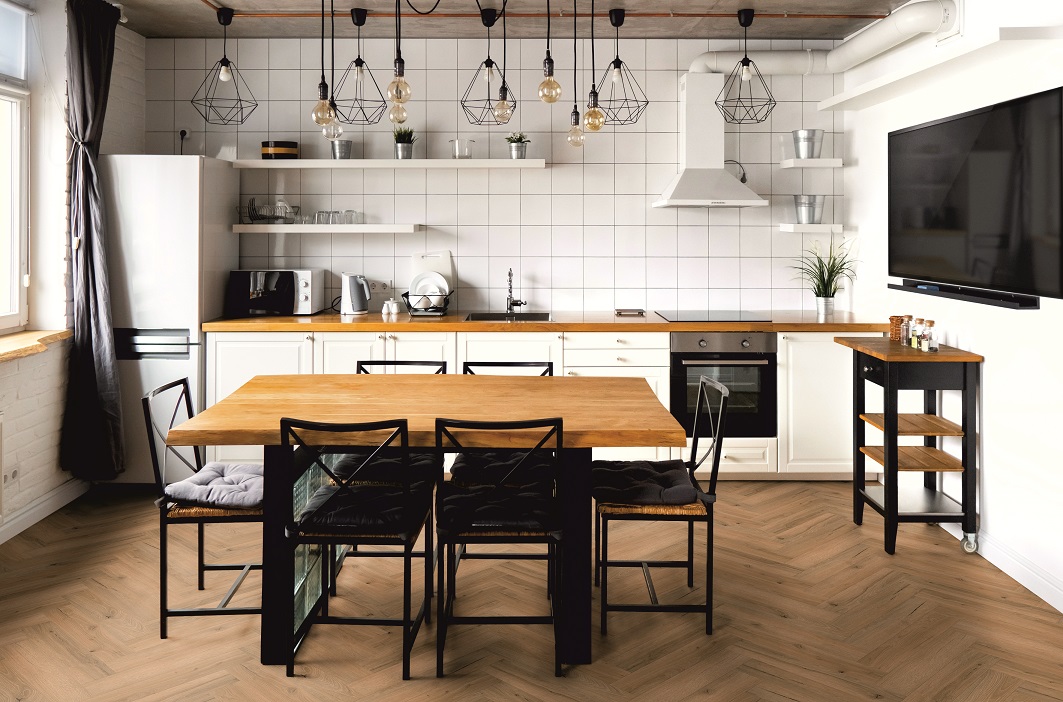 Vinylová podlaha Authentic Oak 0,55 Dub Knížecí herringbone