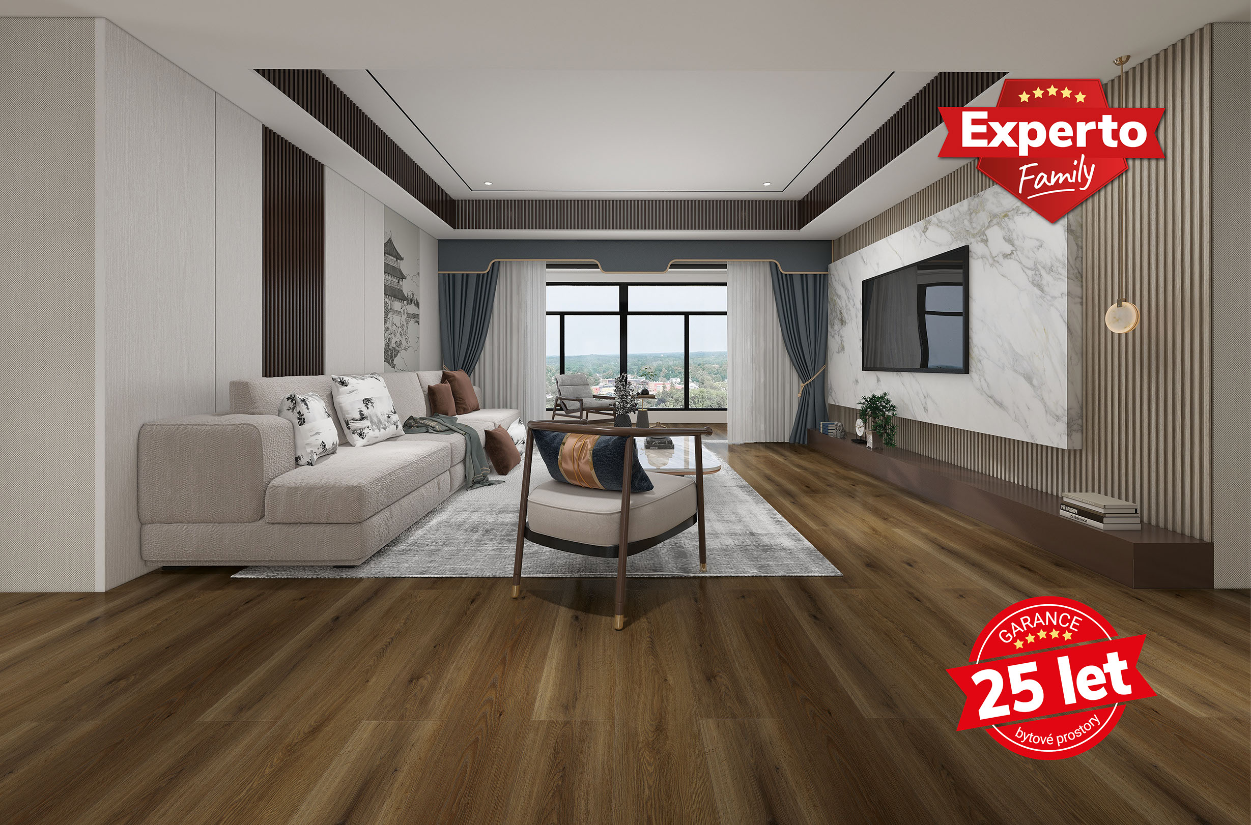 Vinylová podlaha Experto LVT 55 Dub Adax 8196L-009