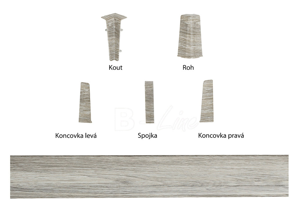 Obvodová lišta Döllken Q SLK 60 - 3043