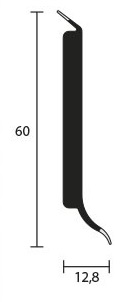 Obvodová lišta Experto LVT SL 60 8951