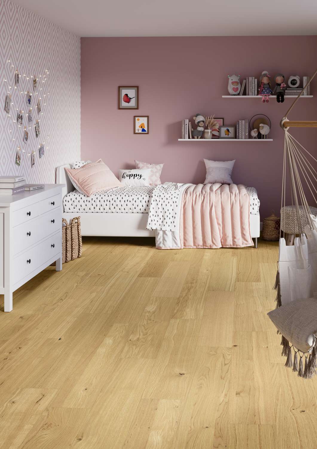 Dřevěná podlaha dýhová PARKY PRO Natural Oak Rustic Light