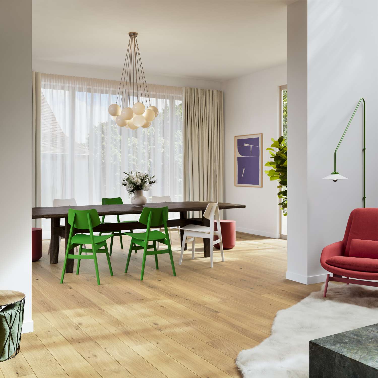 Dřevěná podlaha dýhová PARKY MASTER Sand Oak Rustic Light