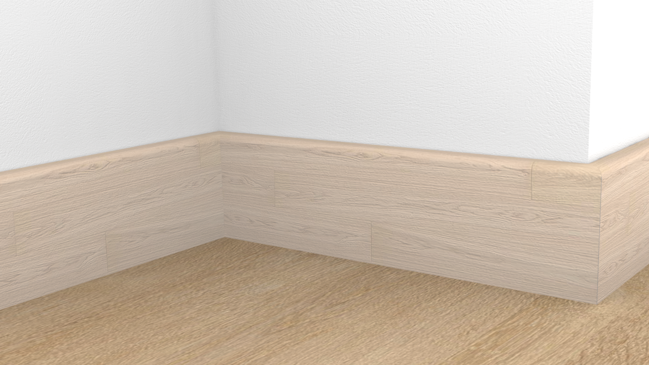 Obvodová lišta PEDROSS 16x60 dýhovaná - Silk Oak