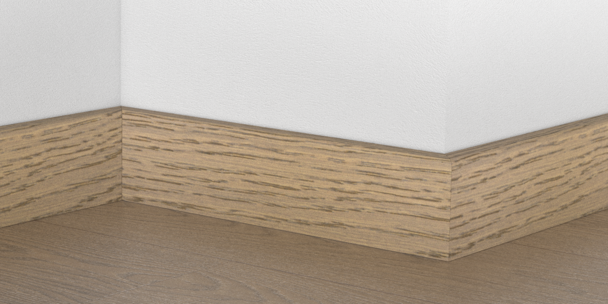 Obvodová lišta PEDROSS 16x60 dýhovaná - Tabacco Oak kartáč
