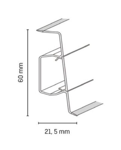 Obvodová lišta Döllken Q SLK 60 - 2155