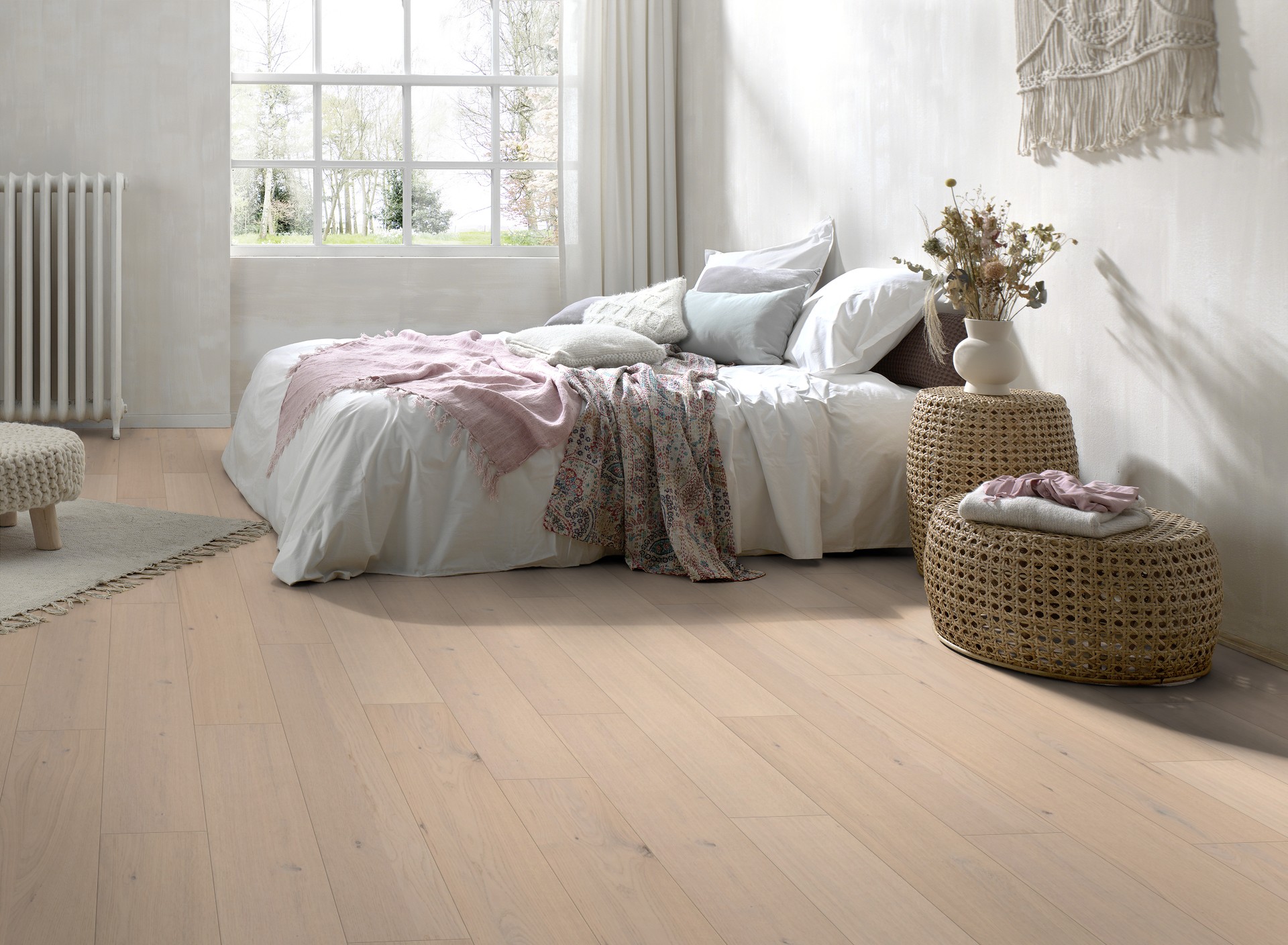 Dřevěná podlaha dýhová PARKY PRO Silk Oak Rustic Light