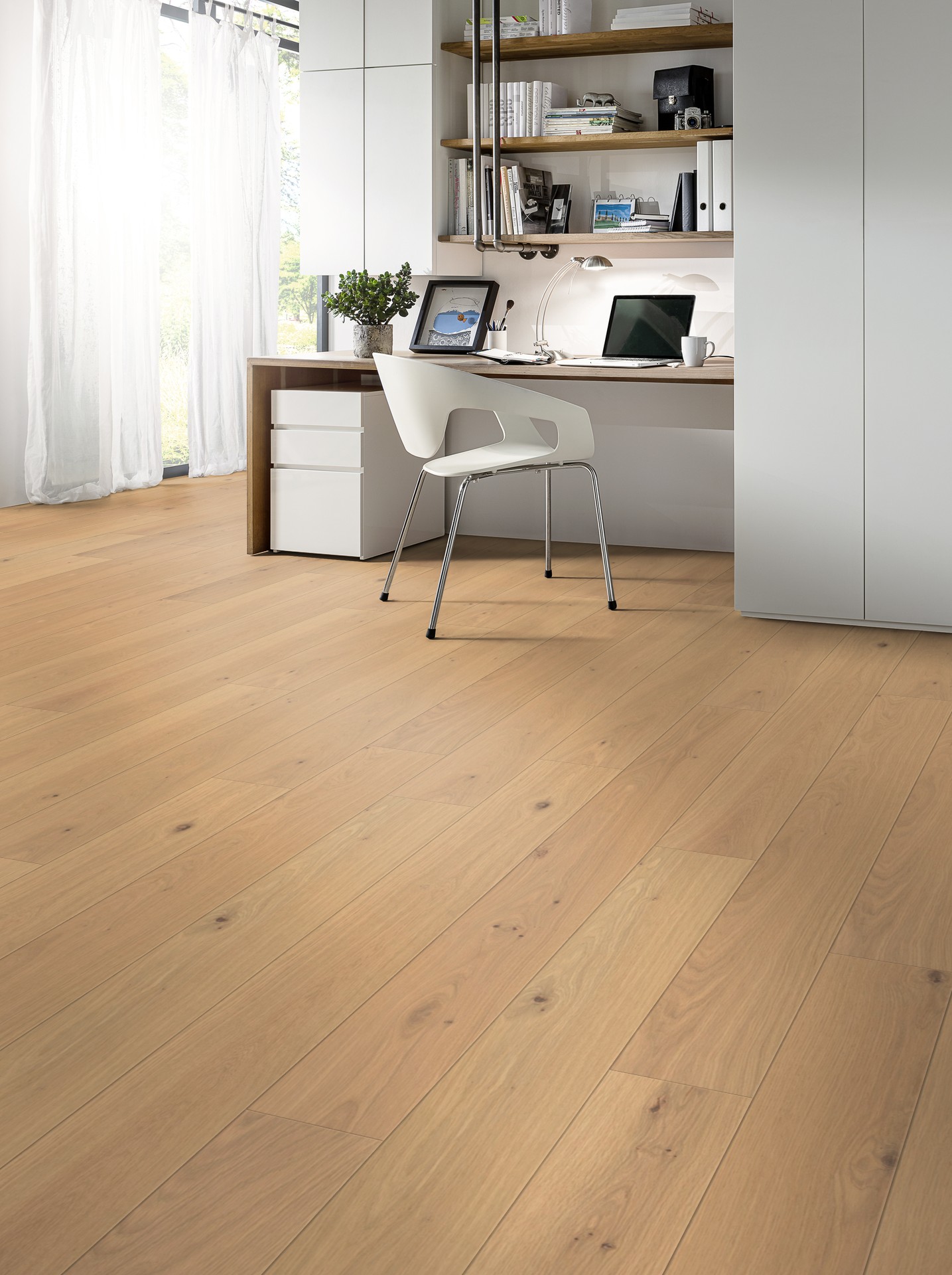 Dřevěná podlaha dýhová PARKY DELUXE+ Sand Oak Rustic Light