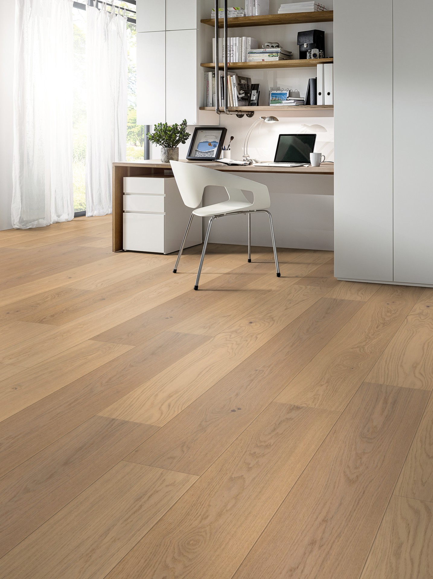 Dřevěná podlaha dýhová PARKY SUMMIT Ivory Oak Rustic Light