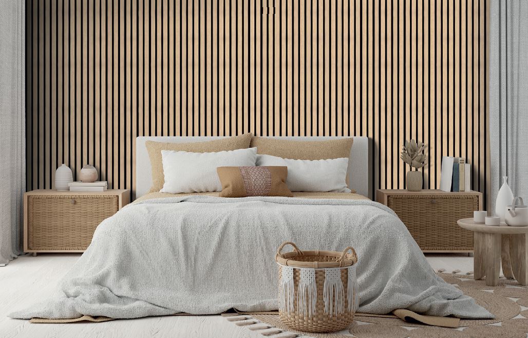 Akustické panely 400x2700 mm - 2 ks, dekor Technical White Oak