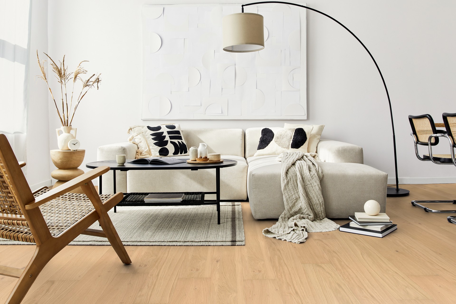 Dřevěná podlaha dýhová PARKY PRO Ivory Oak Rustic Light