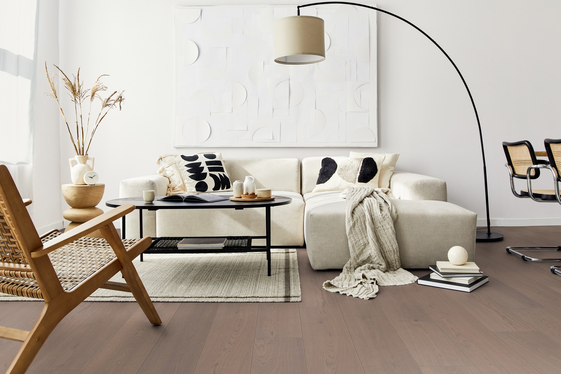 Dřevěná podlaha dýhová PARKY SUMMIT Manhattan Oak Rustic Light