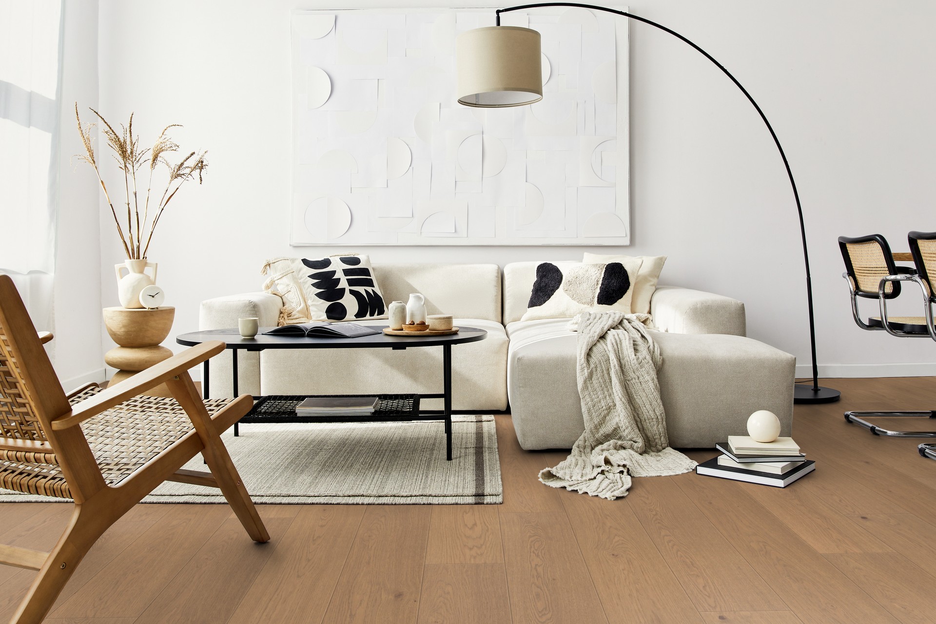 Dřevěná podlaha dýhová PARKY SUMMIT Sahara Oak Rustic Light