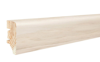 Obvodová lišta Barlinek P4P Jasan lak bělený v. 40 mm