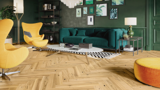 Dřevěná podlaha Barlinek Dub Ramsey Herringbone 110